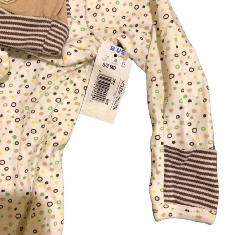 ❄️ 5/$25 Baby Sleepwear 3-Piece Pajamas‎ 0-3M NWT